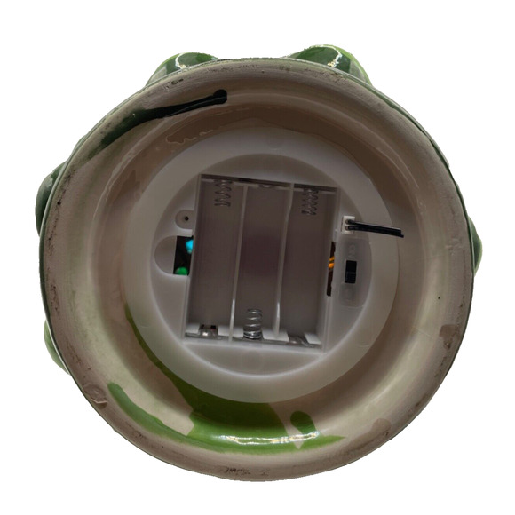 Vintage Lighted Tabletop Ceramic Christmas Tree -Battery Operated 14" Tall - Picture 8 of 9